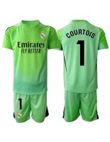 Otroške Nogometnih dresov Real Madrid Thibaut Courtois #1 Vratar Gostujoči 2025-26 Kratki rokavi (+ hlače)